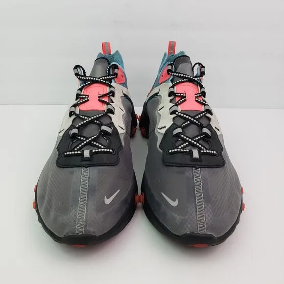 Nike React Element 87 Mens Size 11 Black Cool Gray Blue Running Sneaker Shoes