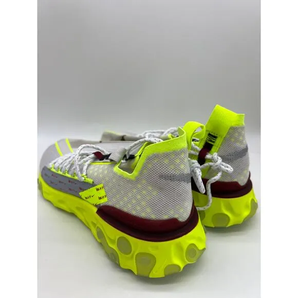 Nike React ISPA Sneakers Platinum Volt Running Shoes CT2692 002 Men's Size 10