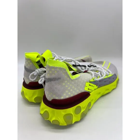 Nike React ISPA Sneakers Platinum Volt Running Shoes CT2692 002 Men's Size 10