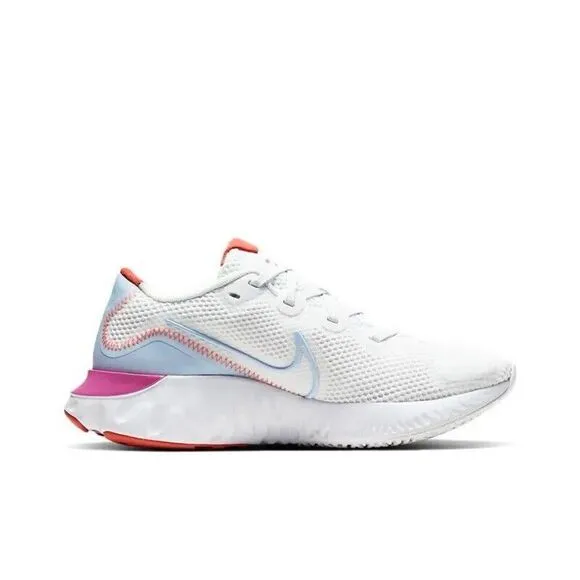 Nike Renew Running Shoes Pink Blue White Cw7436-100 Women's Size 10.5W
