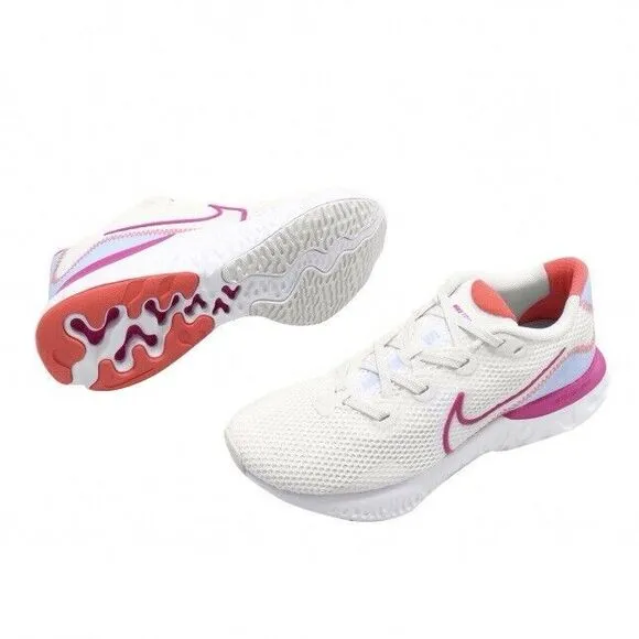 Nike Renew Running Shoes Pink Blue White Cw7436-100 Women's Size 10.5W