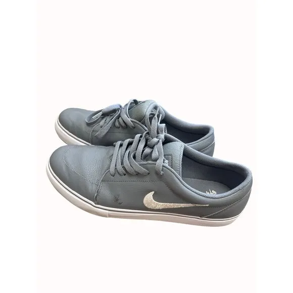 Nike SB Low Gray Leather mens skating sneakers shoes Size 13 SKU 6644