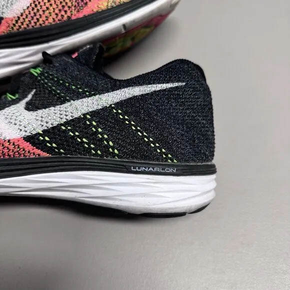 Nike Shoes Men's US 12 Multicolor Flyknit Lunar‎ 3 Athletic Running Sneakers Gym