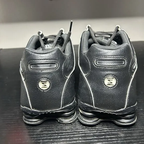 Nike Shox NZ Triple Black Men’s Running Shoes Leather 501524-091 Size 13