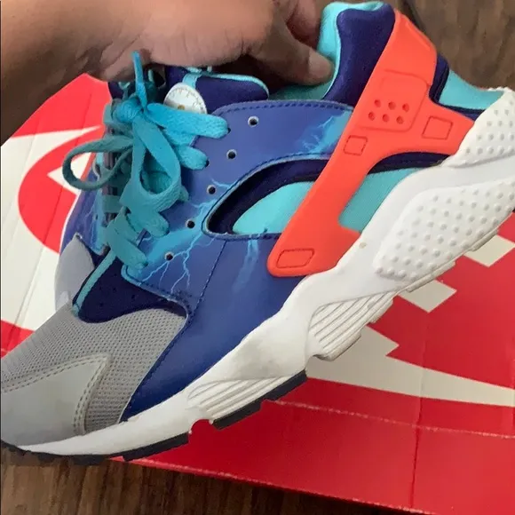 Nike Thunder Huaraches (pink gray and blue)