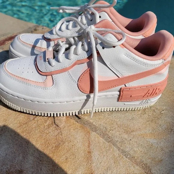 Nike Womens Air Force 1 Shadow In Washed Coral Size 8