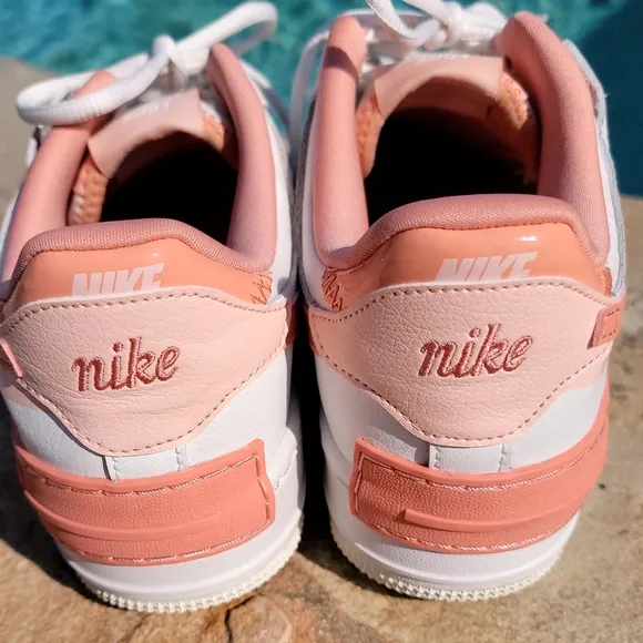 Nike Womens Air Force 1 Shadow In Washed Coral Size 8