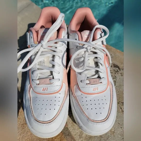 Nike Womens Air Force 1 Shadow In Washed Coral Size 8
