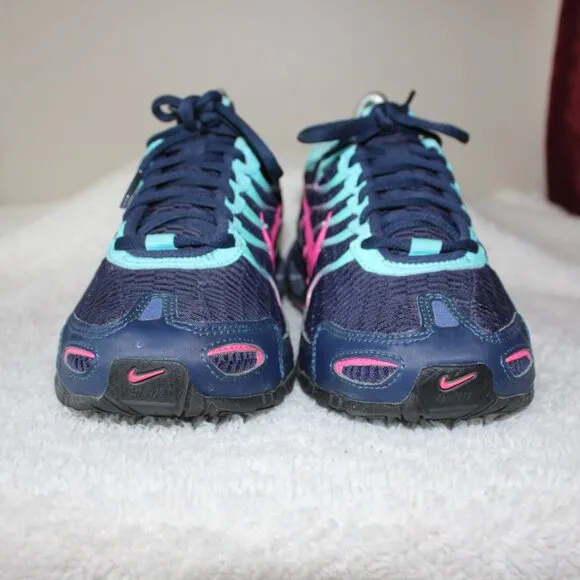 Nike Womens Air Max Torch 4 Running Shoes Navy Blue Pink Size 8 Comfort Light