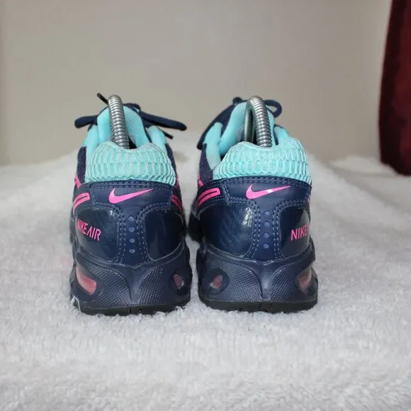 Nike Womens Air Max Torch 4 Running Shoes Navy Blue Pink Size 8 Comfort Light
