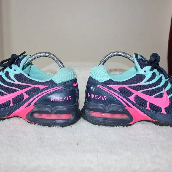 Nike Womens Air Max Torch 4 Running Shoes Navy Blue Pink Size 8 Comfort Light