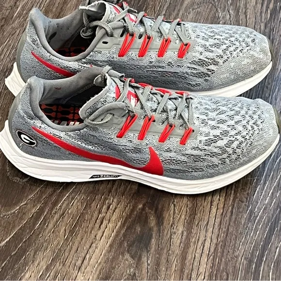Nike Women’s‎ Gray/Red Georgia Bulldogs Air Zoom Pegasus 36 Running Shoes Sz 8.5