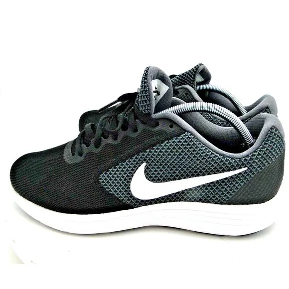 Nike Womens Revolution 3 819302-001 Black Running Shoes Sneakers Size 11W