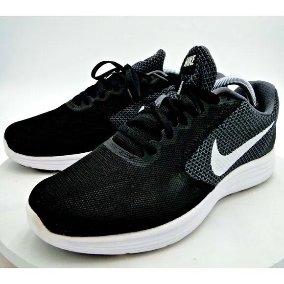 Nike Womens Revolution 3 819302-001 Black Running Shoes Sneakers Size 11W