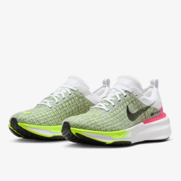 Nike | Women's ‘White Volt Hyper Pink’ ZoomX Invincible Run Flyknit3 sneaker 8.5