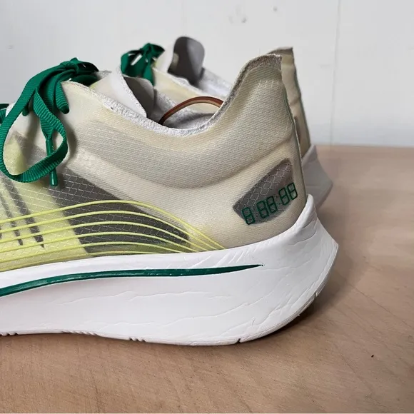 Nike Zoom Fly Celebrate the Chase Running Shoes White Green men's 10.5