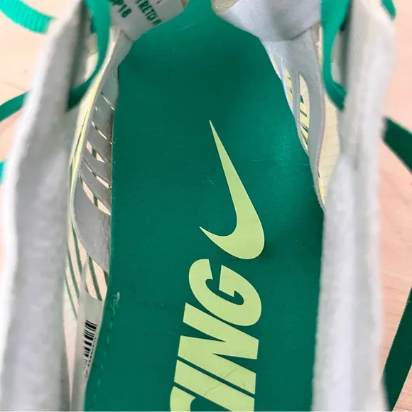 Nike Zoom Fly Celebrate the Chase Running Shoes White Green men's 10.5