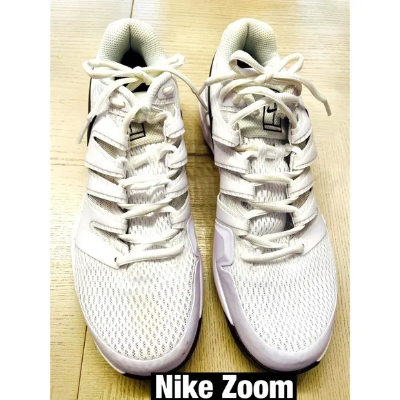 Nike Zoom Pink &amp; White Sneakers Sz 9.5 Perfect Condition‎