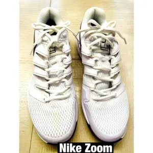 Nike Zoom Pink &amp; White Sneakers Sz 9.5 Perfect Condition‎