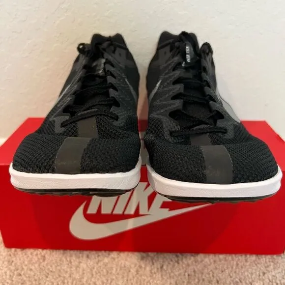 Nike Zoom Rival Black White Running Cleats Shoes