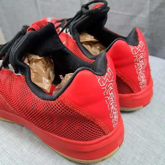 Nike Zoom Run The One 653636-600 Red Grey Blk Running Shoes Sneaker Mens 13
