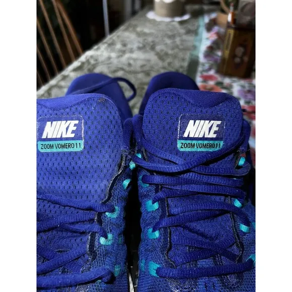 NIKE ZOOM VOMERO 11 Mens Size 13 Low Top Sneakers 818099-404 Blue