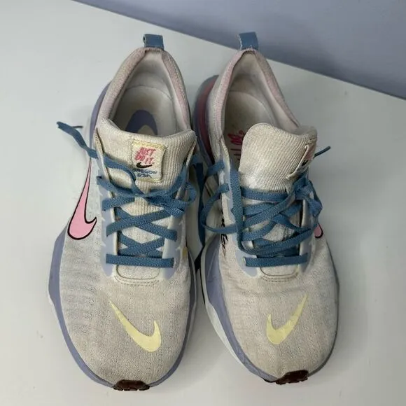 Nike ZoomX Invincible Run 3 FK Running Shoes White Blue Pink Women’s 9.5