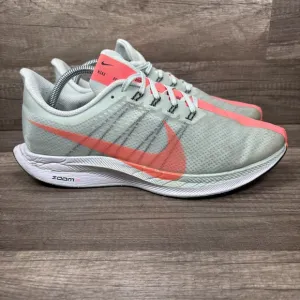 Nike ZoomX Pegasus 35 Turbo Gray Pink Mens US Size 9.5 AJ4114-050 Running Shoes