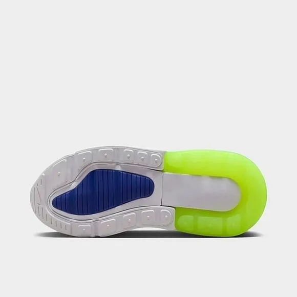 Nike Air Max 270 HJ9238-100 Sneakers Kids US 11C White Volt Running Shoes TF4121