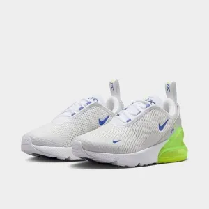 Nike Air Max 270 HJ9238-100 Sneakers Kids US 11C White Volt Running Shoes TF4121