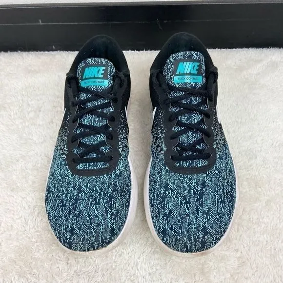 Nike Flex Contact Aqua Black Running Shoes