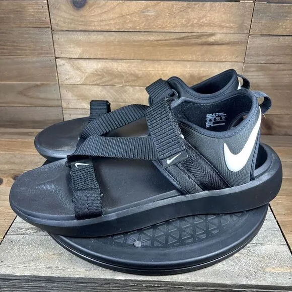 Nike Swoosh Sandal Mens Size 13 Black Strap Outdoor Shoes Outdoor Active