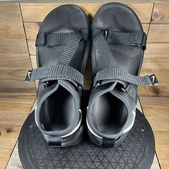 Nike Swoosh Sandal Mens Size 13 Black Strap Outdoor Shoes Outdoor Active
