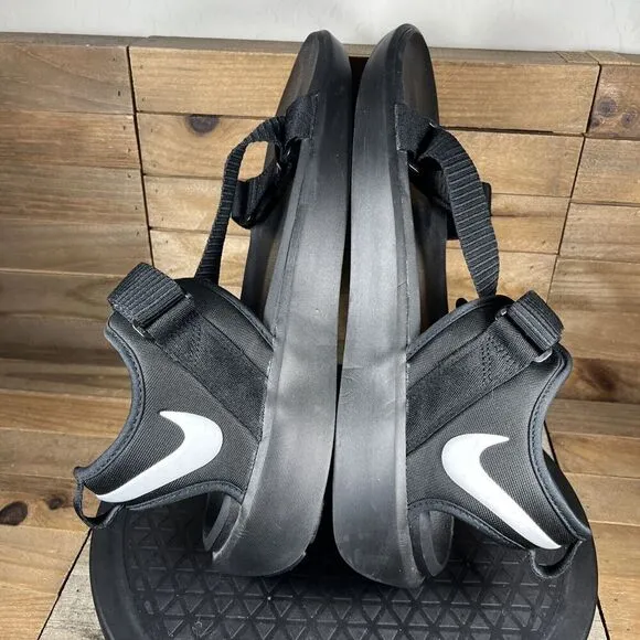 Nike Swoosh Sandal Mens Size 13 Black Strap Outdoor Shoes Outdoor Active
