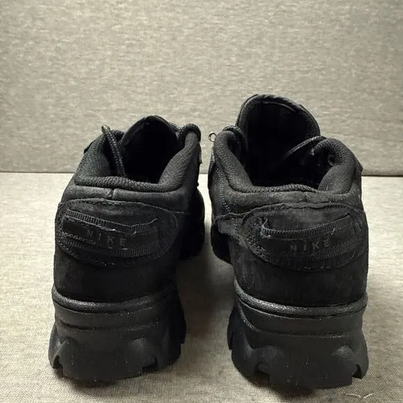 Nike Womens Lahar Low Triple Black Sneakers Shoes DB9953-001 Suede Size 8.5 US