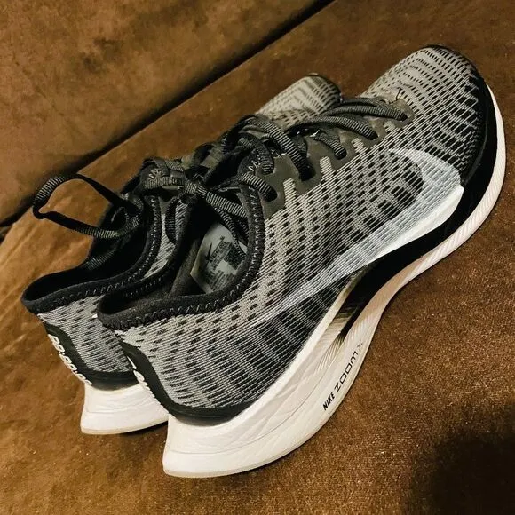 Nike Womens Zoom Pegasus Turbo 2 AT8242-001 Gray Running Shoes Sneakers Sz 9.5