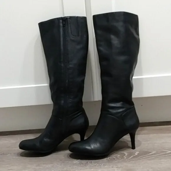 Nine West, Leather Knee High Boots