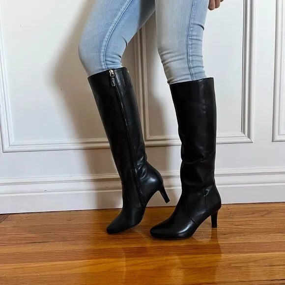 Nine West, Leather Knee High Boots