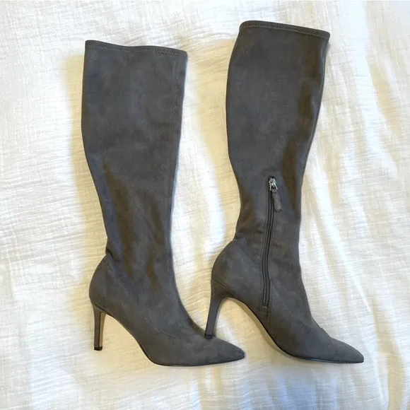 NINE WEST Suede Leather knee high boots, 6