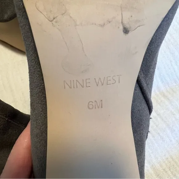 NINE WEST Suede Leather knee high boots, 6