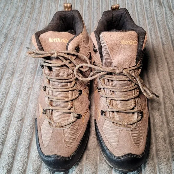 Northside Men's Boots Size 11.5 Suede Upper Hiking Walking Tan Honey Waterproof