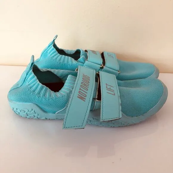 Notorious Lift Sumo Gen 1 Deadlift Slippers Workout Shoes Cyan Women's Size 38 7