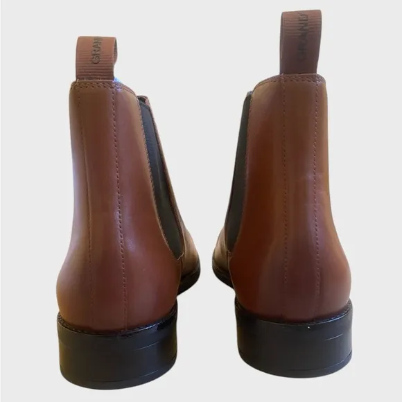 NWB Cole Haan Grand  Dress Chelsea Boots Men's Size 11.5 Leather British Tan
