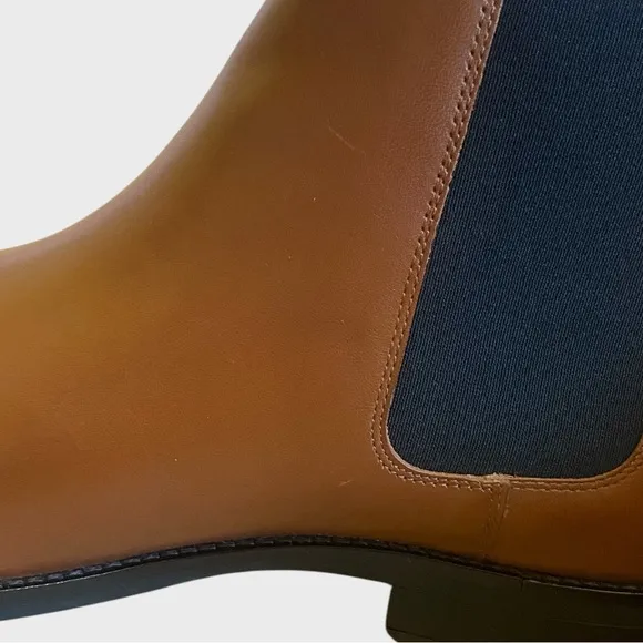 NWB Cole Haan Grand  Dress Chelsea Boots Men's Size 11.5 Leather British Tan