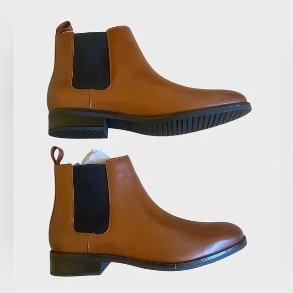 NWB Cole Haan Grand  Dress Chelsea Boots Men's Size 11.5 Leather British Tan