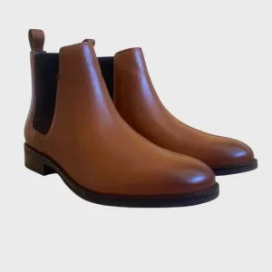NWB Cole Haan Grand  Dress Chelsea Boots Men's Size 11.5 Leather British Tan