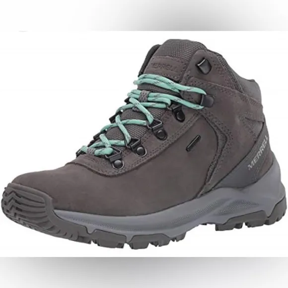 NWB Merrell Women's Erie Mid Waterproof Boot size 10.5 grey hiking outdoor 1697