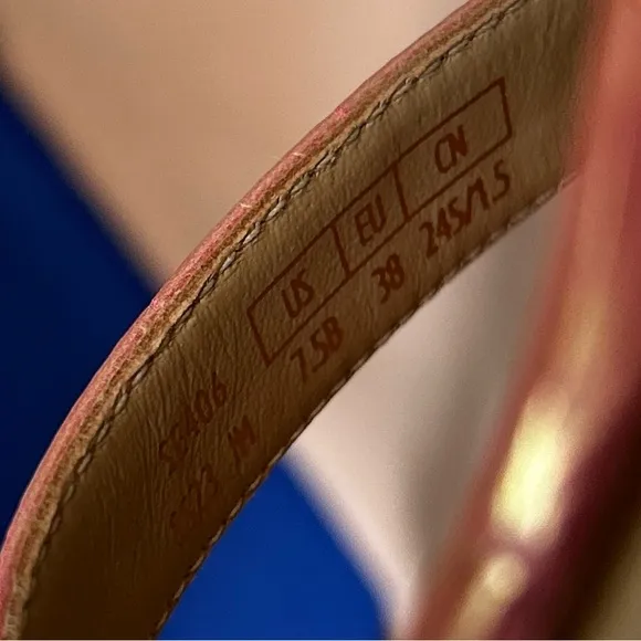 NWB Stuart Weitzman Women's Kristal Sandals pink heels size 38 7.5B