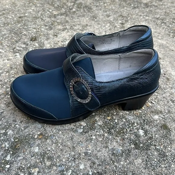 NWOB Alegria Women’s Black Slip On Buckle Shoes HOL-695 Holli Spiffy US 8.5