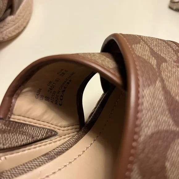 NWOB | Coach Sloan Signature Espadrille Sandal Heels!!